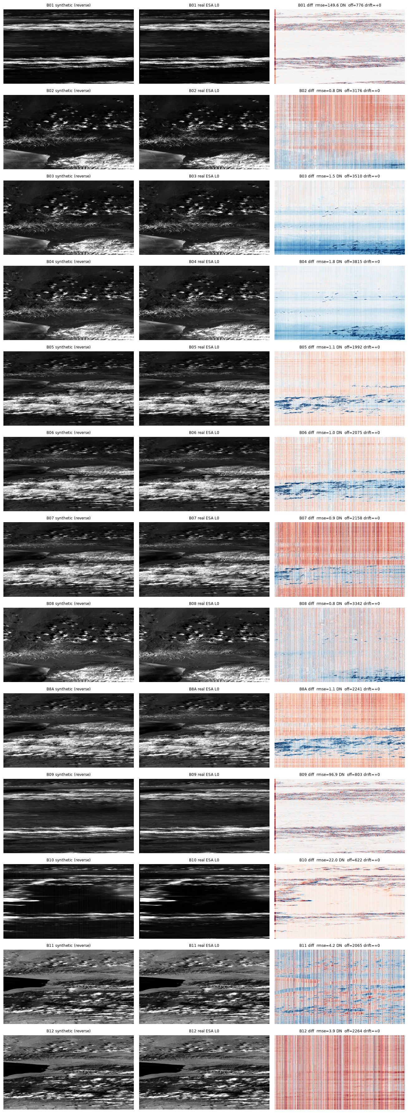 Sentinel-2 MSI Synthetic Raw Data Generator screenshot